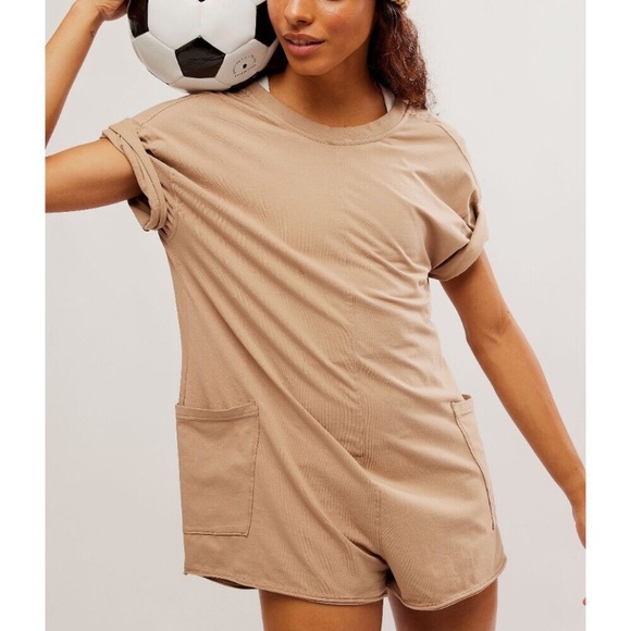 Free People Pants - FREE PEOPLE Hot Shot Tee Romper SMALL